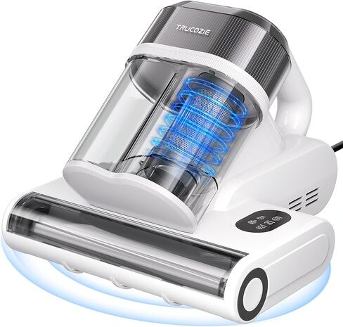 Mattress Vacuum Cleaner with 275nm UV-C Light & 149℉ Heat, 16Kpa Powerful Suction Bed Vacuum for Pet Hair & Dander, Smart Dust Sensor, Anion & Aromatherapy, Corded for Bed, Sofa, Couch, Purple in Saudi Arabia