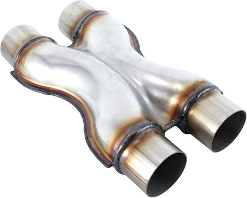 X Exhaust Pipe 2.5" Inlet/Outlet, Universal 12" Long Stainless Steel Crossover X Exhaust Tip Pipe in Saudi Arabia