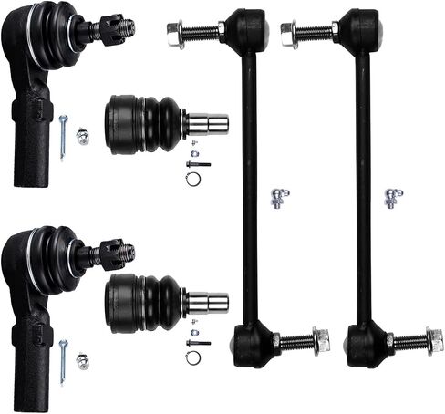 for Ford for Mustang 2005-2009 6pcs Front Suspension Ball Joint Tie Rod Sway Bar Kit in Saudi Arabia