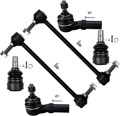 for Ford for Mustang 2005-2009 6pcs Front Suspension Ball Joint Tie Rod Sway Bar Kit in Saudi Arabia