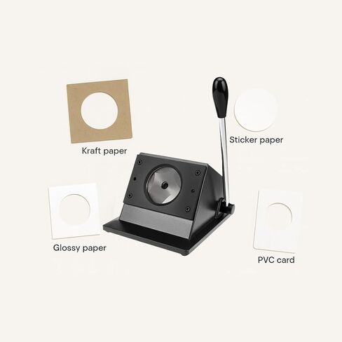 1 Inch Circle Punch Cutter Button Maker Machine for Paper Craft, New Handle Design DIY Hole Die Cutting Tool in Saudi Arabia