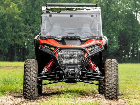 SuperATV Scratch Resistant 3-in-1 Flip Windshield for 2024+ Polaris RZR XP | 2026+ RZR XP S 1000 Sport | RZR XP S 4 1000 Ultimate | 1/4" Polycarbonate - 250x Stronger than Glass | USA Made in Kuwait