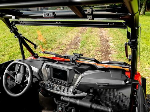 SuperATV Scratch Resistant 3-in-1 Flip Windshield for 2024+ Polaris RZR XP | 2026+ RZR XP S 1000 Sport | RZR XP S 4 1000 Ultimate | 1/4" Polycarbonate - 250x Stronger than Glass | USA Made in Kuwait