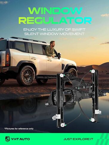 YHTAUTO Front Power Window Regulator Driver Side with 2-Pin Motor Assembly and Interior Door Panel for Ford Expedition & Lincoln Navigator 2003-2006, Sport Utility in Saudi Arabia