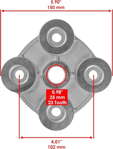 Caltric Rear Left/Right Wheel Hub with Hardware Compatible with Polaris Magnum 325 2000-2001 in Kuwait