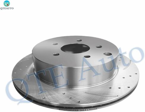 PM Auto Set of 4 Front 320mm-Rear 308mm Drilled Slotted Brake Disc Rotors Compatible With 2015-2020 Nissan Pathfinder 5 Stud Wheel in Kuwait