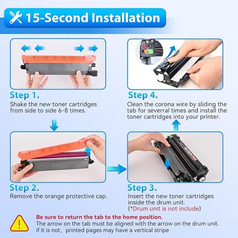 ZIPRINT TN229XL Toner Cartridges 4 Pack Compatible Replacement for Brother MFC-L3780CDW Toner Cartridges MFC-L3720CDW HL-L3280CDW HL-L3220CDW HL-L3300CDW HL-L3295CDW Printer (TN229XLBK/C/M/Y) in Saudi Arabia