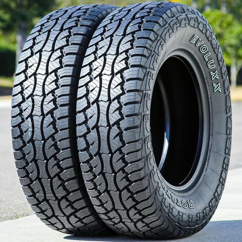 Set of 2 (TWO) Evoluxx Rotator A/T All-Terrain Off-Road Light Truck Radial Tires-LT235/85R16 235/85/16 235/85-16 120/116S Load Range E LRE 10-Ply OWL Outlined White Letters in Kuwait