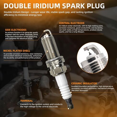 DEAL Set of 6 Ignition Coil Pack + Double Iridium Spark Plugs Compatible With 07-17 Camry 05-18 Avalon 06-12 RAV4 07-16 Sienna 08-16 Highlander 09-16 Venza 07-18 ES350 07-15 RX350 10-15 RX450h 3.5L V6 in Kuwait