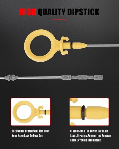 CCIYU Oil Dipstick 22.76" Oil Level Indicator Fit For Audi A4 2005-2009,For Audi A4 Quattro 2005-2009 in Kuwait