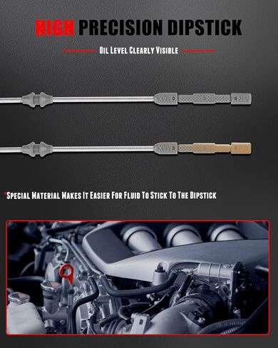 CCIYU Oil Dipstick 22.76" Oil Level Indicator Fit For Audi A4 2005-2009,For Audi A4 Quattro 2005-2009 in Kuwait
