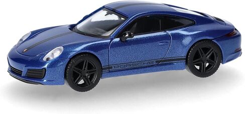 Herpa car Model Porsche 911 (991) Carrera 4S, on a Scale of 1:87, Plastic Miniature, Made in Germany, Collectors Edition, Sapphire Blue in Saudi Arabia
