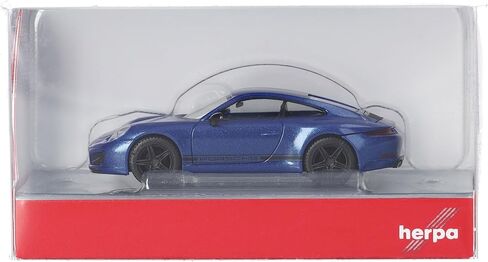 Herpa car Model Porsche 911 (991) Carrera 4S, on a Scale of 1:87, Plastic Miniature, Made in Germany, Collectors Edition, Sapphire Blue in Saudi Arabia