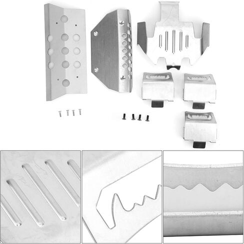 Parts Armor 15×12×4 6 Piece Set Front & Rear Axle Chassis Skid Plate Fit for trx6 G63 6 Wheel RC Car in Kuwait