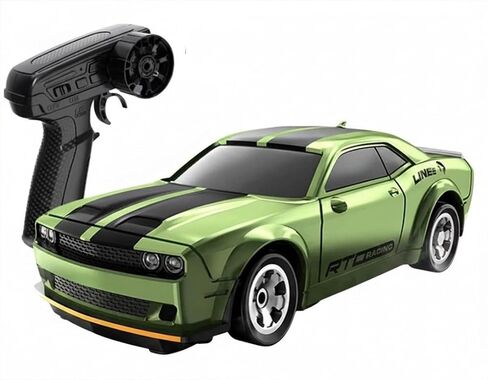 Mini RC Drift Car 1:64 Scale, Remote Control Car with LED Lights & 2-Speed Modes, Upgraded 2.4G Wireless Radio Remote Control for Multi-Users Challenge (Gray) in Kuwait