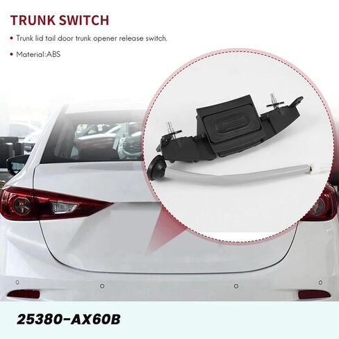 Tailgate Release Switch Compatible with Nissan Micra 20022010 Trunk Door Latch Opener Button Car Tailgate Boot Lid Opening Switch 25380Ax60B in Kuwait