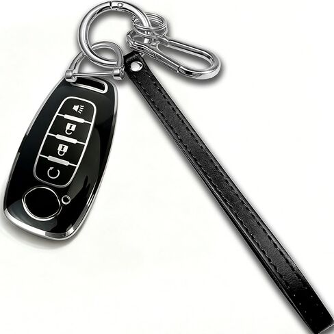 for Nissan Key Fob Cover with Keychain for 2023-2026 Rogue Pathfinder Kicks 2024-2026 Sentra Full Protection Case (Gold-Green, 5 Buttons) in Kuwait