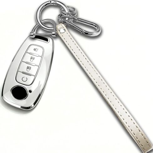 for Nissan Key Fob Cover with Keychain for 2023-2026 Rogue Pathfinder Kicks 2024-2026 Sentra Full Protection Case (Gold-Green, 5 Buttons) in Kuwait