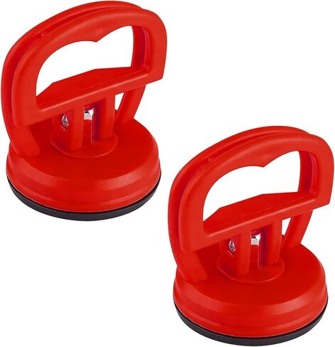 2PCS Car Dent Puller, Dent Remover Tool for Car, Suction Cup Car Dent Puller Kit with Handle, Auto Body Small Dent Remover Puller for Phone Screen Removal, Objects Moving and Lifting (Black) in Kuwait