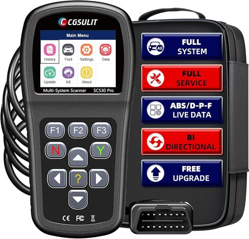 OBD2 Scan Tool for Ford Lincoln Mercury Vehicles, All Systems Diagnostic Scanner Transmission Live Data ABS SAS EPB Car Code Reader with Engine Check Oil Reset Bi-Directional Functions, etc in Saudi Arabia