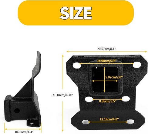 PSLER 2" Rear Bumper Tow Trailer Hitch - Receiver Kit for 2017-2023 Maverick X3/2017-2021 Maverick Turbo/Max Turbo/X DS/X RS Turbo in Kuwait