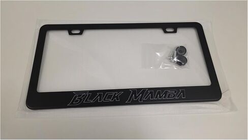 Black Mamba License Plate Frame Black Metal License Frame Holder Street Racing Style in Kuwait
