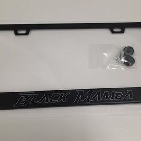 Black Mamba License Plate Frame Black Metal License Frame Holder Street Racing Style in Kuwait