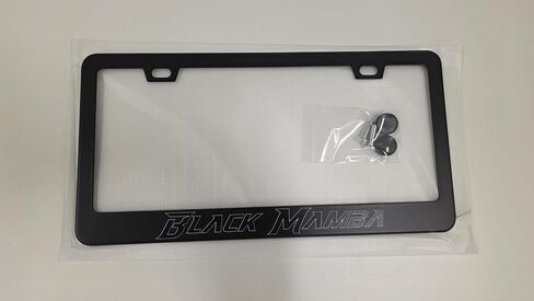 Black Mamba License Plate Frame Black Metal License Frame Holder Street Racing Style in Kuwait