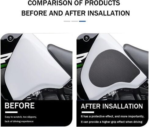For Kawasaki KLR 650 KLR650 2008-2018 Motorcycle Accessories Side Fuel Tank pad Tank Pads Protector Stickers Decal Gas Knee Grip Traction Pad Tankpad in Kuwait