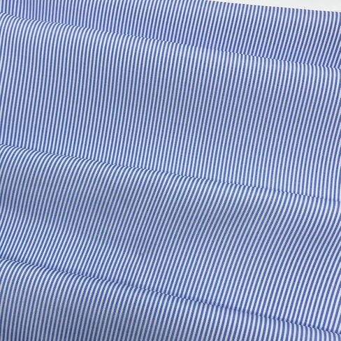 Blue White Striped Fabric,1/16" Pinstripe, Polycotton Width 57 Inch (1 Yard pre Cut) in Kuwait