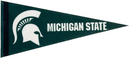 Michigan State Officially Licensed Felt Pennant - Size: 4" x 9" - Perfect For Decor & Craft - 1 Pennant Per Pack in Kuwait