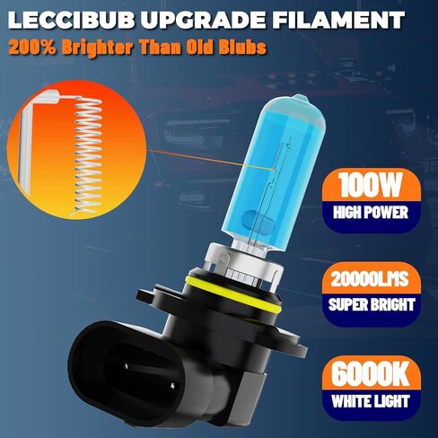 Headlight Bulbs Fit For Chevrolet Chevy Malibu 2013-2015, 9005/H10/HB3 High Beam + H11/H8/H9 Low Beam + 9140/9145 Fog Lights Halogen Bulbs, 6000K White Light, Pack of 6 in Kuwait