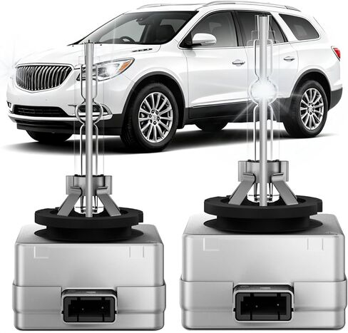 EASY EAGLE D3S HID Xenon Headlight Bulbs Fit for Buick Enclave 2013-2017 Envision LaCrosse Regal 2014-2018 6000K Cool White High & Low Beam Replacement Bulb 35W, Pack of 2 in Saudi Arabia