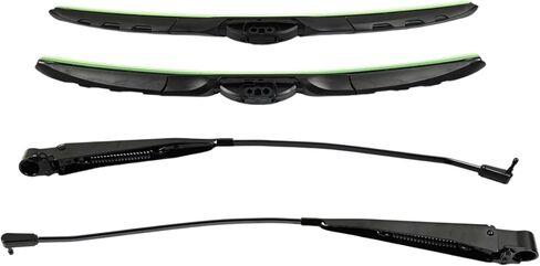 1 Pair Front Windshield Wiper Arm W/Blades Kit Compatible with Ford F-100 F-150 F-250 F-350 Bronco F-Super Duty 1980-1997, Replace E4TZ-17526-C E7TZ-17526-B in Kuwait