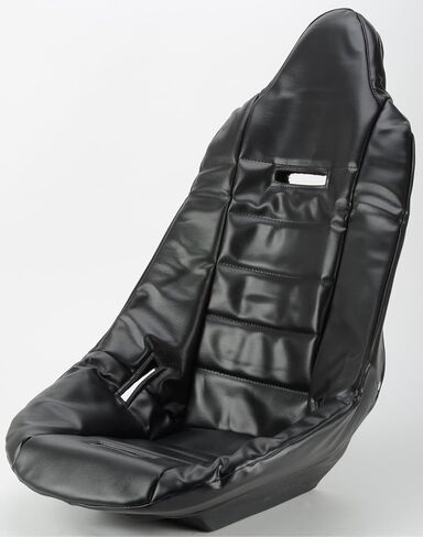 JEGS Pro High Back Vinyl Seat Cover | Black | Cover Only, Seat Available Separately | Male Snaps to Attach to Seat Available Separately |15.5 Inch Hip Width in Kuwait