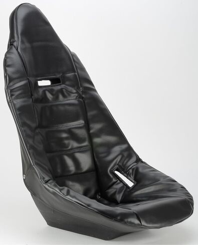 JEGS Pro High Back Vinyl Seat Cover | Black | Cover Only, Seat Available Separately | Male Snaps to Attach to Seat Available Separately |15.5 Inch Hip Width in Kuwait
