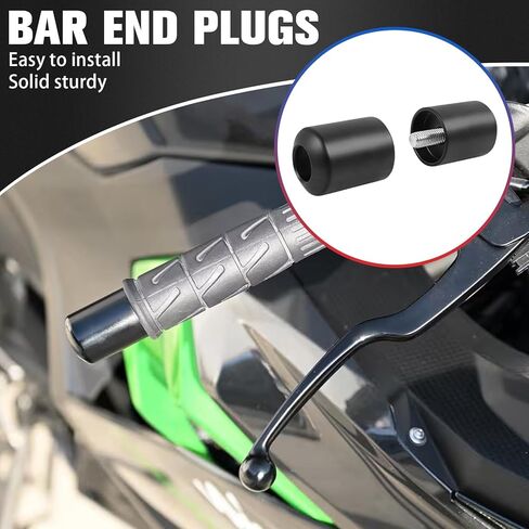 Motorcycle Handle Bar End Grips Plug Weights Hand Grips Plug Caps Replacement for Kawasaki NINJA400 Ninja 400 2023 2024 in Kuwait