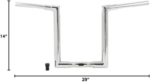 14" Jason Bars 1.25" TBW Chrome Burly Brand B12-6091C in Kuwait