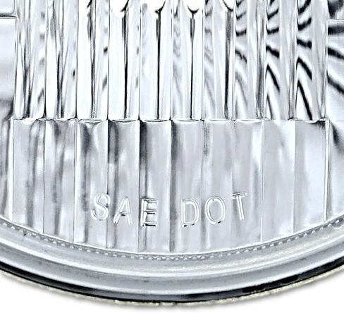 Octane Lighting 7 Inch 6 Volt Stock Style H4 Headlight 55/60W 6V Halogen Super White Light Bulb Pair in Saudi Arabia