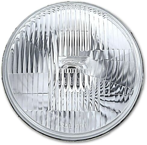 Octane Lighting 7 Inch 6 Volt Stock Style H4 Headlight 55/60W 6V Halogen Super White Light Bulb Pair in Saudi Arabia