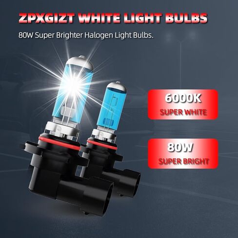 Fog Light Bulbs Fit For Dodge Ram 2009-2018, 9145 High Performance Fog Lights Halogen Light Bulb, 6000K White Light, Pack of 2 in Kuwait