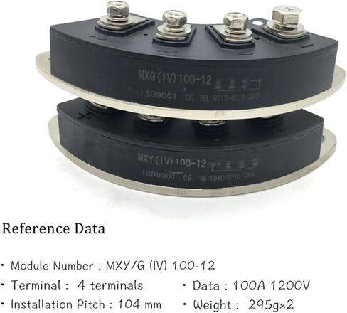 Rectifier Control Module MXY100-12 MXG100-12 100A 1200V Pressure Type Four Terminals Installation Pitch 104mm MXG in Saudi Arabia