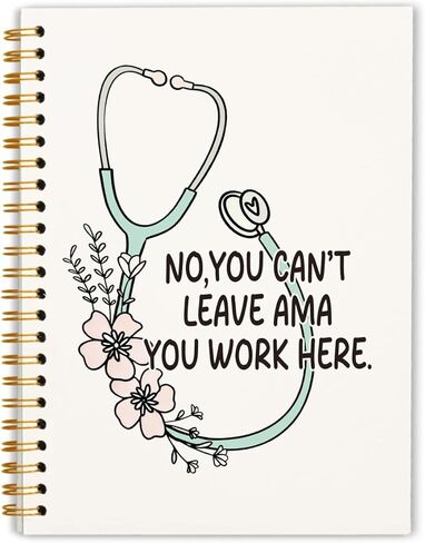 WEFKODO Women Nurse Gifts Notebook Journal for Work, Floral Nursing Notebook, Nurse Appreciation Gifts, Nursing Student Graduation Gifts, Nursing Student Essentials, Hardcover Spiral Notebook 5.5x8.3 in Kuwait
