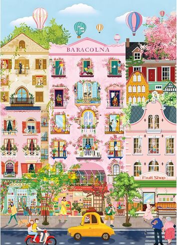 1000 Piece Puzzles for Adults,Dessert Story Jigsaw Puzzle 1000 Pieces for Adults Seniors,Challenging Family Games Holiday Party Gifts -1:1 Poster Interlock Perfectly Letter on Back in Saudi Arabia