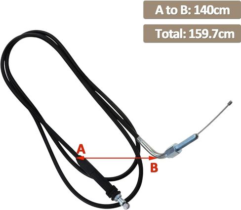 0487-001 Throttle Cable for Arctic Cat 400 (98-01) 454 (1998) 500 (98-17) Bearcat (1996) 2X4 4X4 ATV in Saudi Arabia