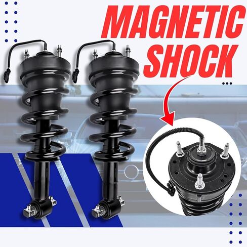 Pair Front Left Right Shock Absorber Struts Assembly with Magnetic Ride Control Replacement for GMC Sierra 1500 Base/Yukon(XL) Denali 2015 2016 2017 2018 2019 2020 Electronic Suspension Shocks 2pcs in Saudi Arabia