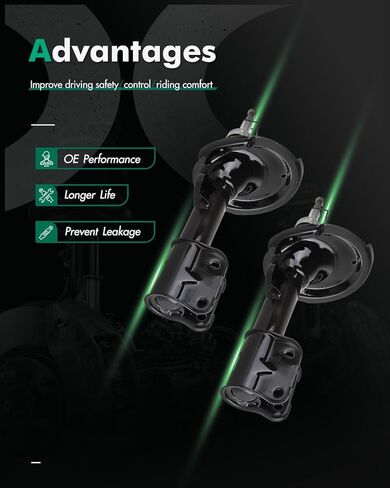 SCITOO Front Shock Absorbers Fits 2007-2009 for Hyundai Santa Fe Auto Shocks Struts with 334506 72299 334507 72300 (Set of 2) in Kuwait