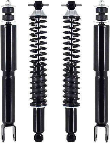 PM Auto Set Front Shock-Rear Complete Shock Kit Compatible with 2003-2014 Chevrolet Express 1500 AWD in Kuwait