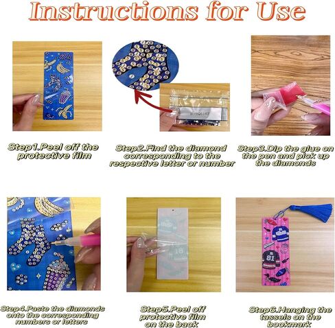 2 pcs Rivalry Inspired Diamond Painting Bookmarks, Heated Hockey Romance Themed Acrylic DIY Diamond Art Kits for Adults in Saudi Arabia