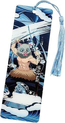 Anime Demon Kamado Acrylic Bookmark - Anime Tanjiron Zenitsu Giyuu Kyoujurou Figure Page Mark Reading Tool, Holiday Gifts for Reading Fans Book Lovers Bookworm (6pcs Style A) in Kuwait